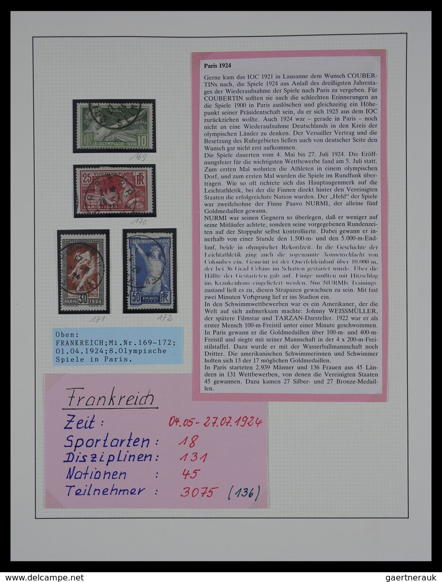 Thematik: Olympische Spiele / olympic games: 1896-1992: Mostly cancelled, well filled collection Oly