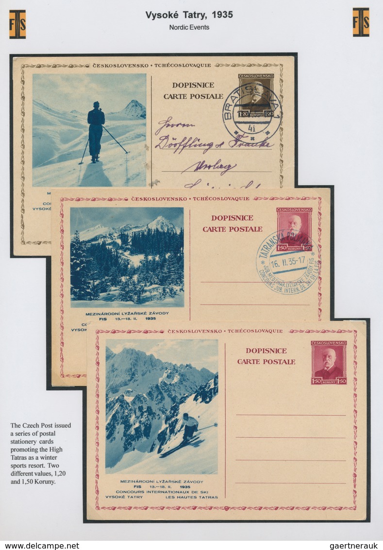 Thematik: Olympische Spiele / olympic games: THE WORLD OF SKIING: Olympics 1924 Chamonix. The Foundi