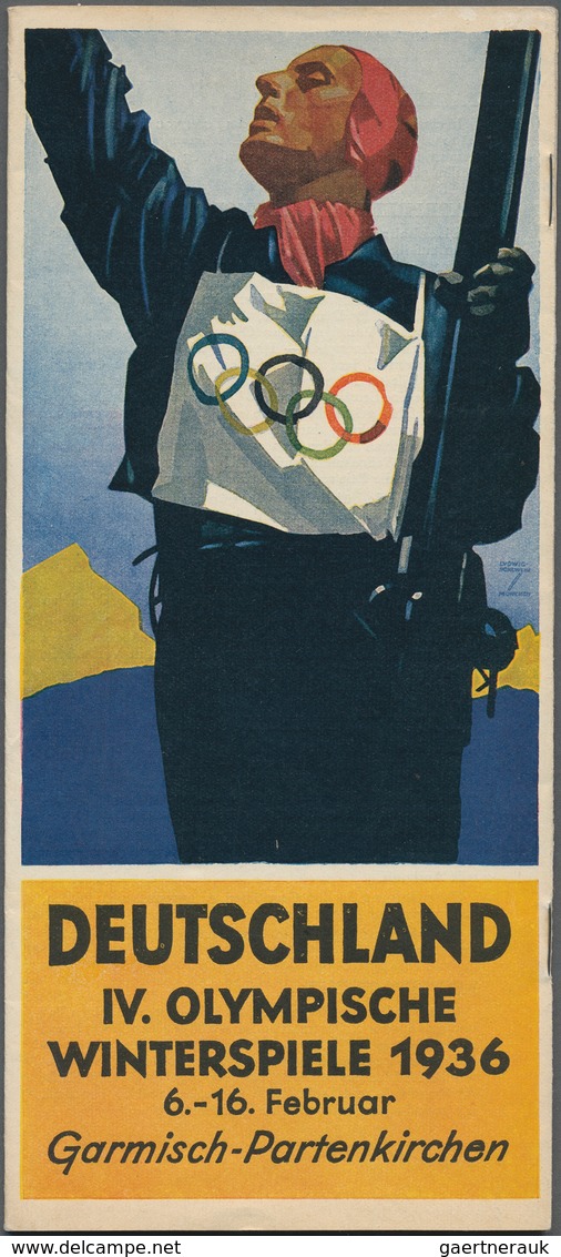 Thematik: Olympische Spiele / Olympic Games: 1936, Garmisch Und Berlin, Sommer- Und Winterspiele, Al - Andere & Zonder Classificatie