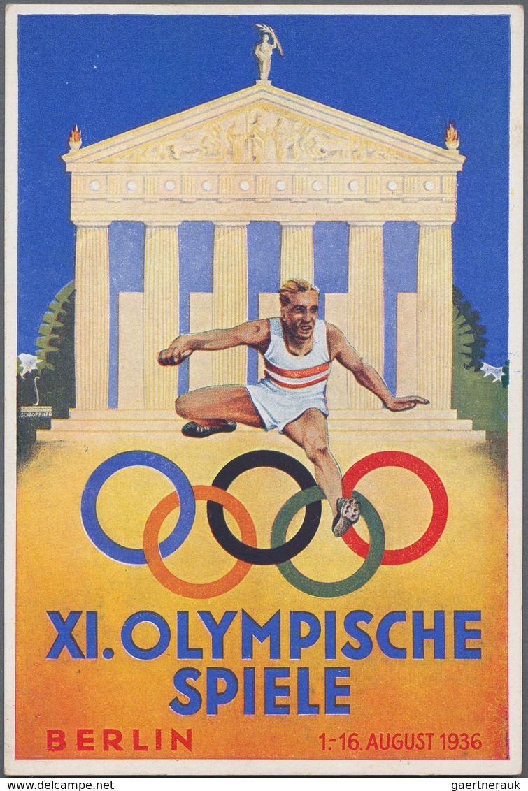 Thematik: Olympische Spiele / olympic games: 1936, Garmisch und Berlin, Sommer- und Winterspiele, Al