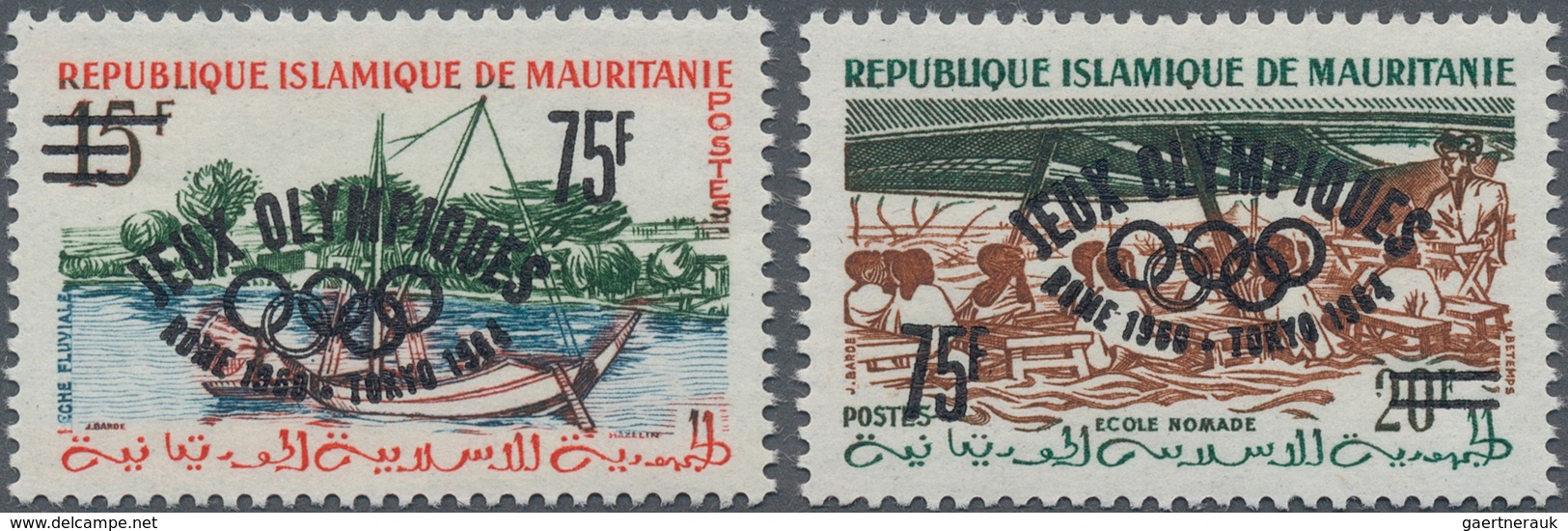 Thematik: Olympische Spiele / Olympic Games: 1962, MAURETANIA: Summer Olympics Rome Definitives With - Sonstige & Ohne Zuordnung