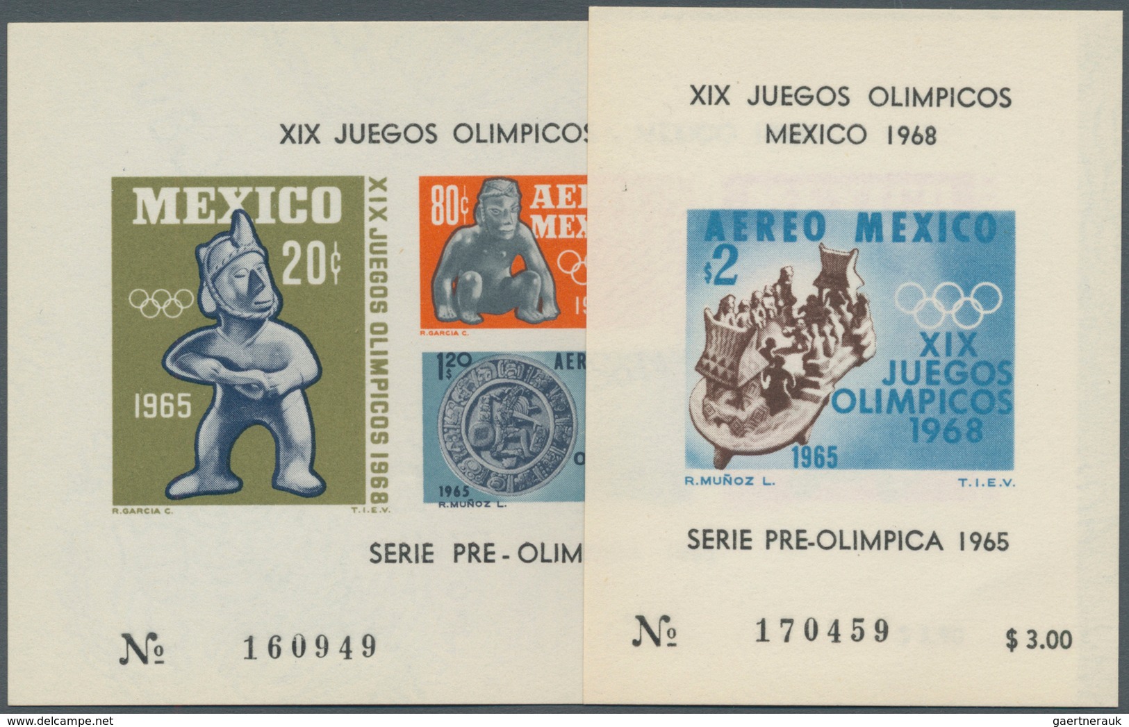 Thematik: Olympische Spiele / Olympic Games: 1965, MEXICO: Summer Olymics 1968 In Mexico-City In A L - Sonstige & Ohne Zuordnung