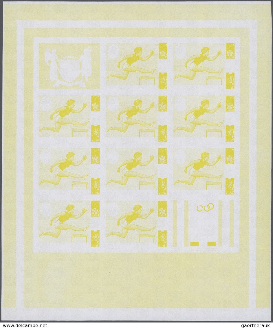 Thematik: Olympische Spiele / olympic games: 1968, Cook Islands. Progressive proofs set of sheets fo