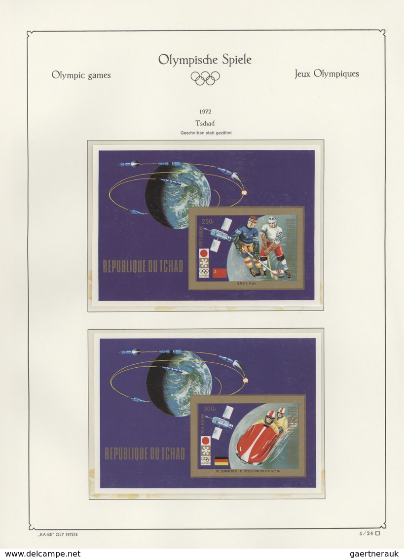 Thematik: Olympische Spiele / Olympic Games: 1968/1972, U/m Collection With Stamps And Souvenir Shee - Sonstige & Ohne Zuordnung