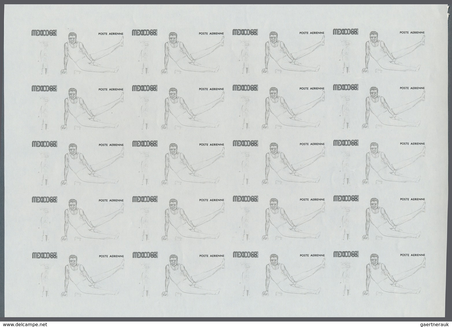 Thematik: Olympische Spiele / Olympic Games: 1969, Guinea. Progressive Proofs Set Of Sheets For The - Sonstige & Ohne Zuordnung