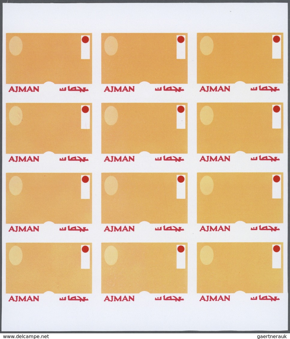 Thematik: Olympische Spiele / Olympic Games: 1971, Ajman. Progressive Proofs Set Of Sheets For The I - Sonstige & Ohne Zuordnung