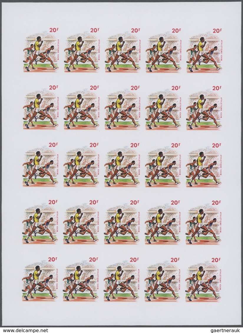 Thematik: Olympische Spiele / Olympic Games: 1972, Senegal. Progressive Proofs Set Of Sheets For The - Sonstige & Ohne Zuordnung