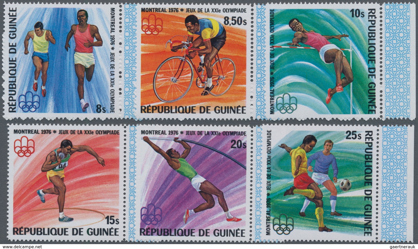 Thematik: Olympische Spiele / Olympic Games: 1976, GUINEA: Summer Olympics Montreal (gymnastics, Ath - Sonstige & Ohne Zuordnung