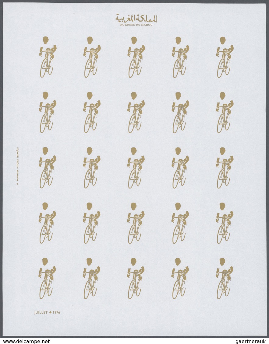 Thematik: Olympische Spiele / Olympic Games: 1976, Morocco. Progressive Proofs Set Of Sheets For The - Sonstige & Ohne Zuordnung