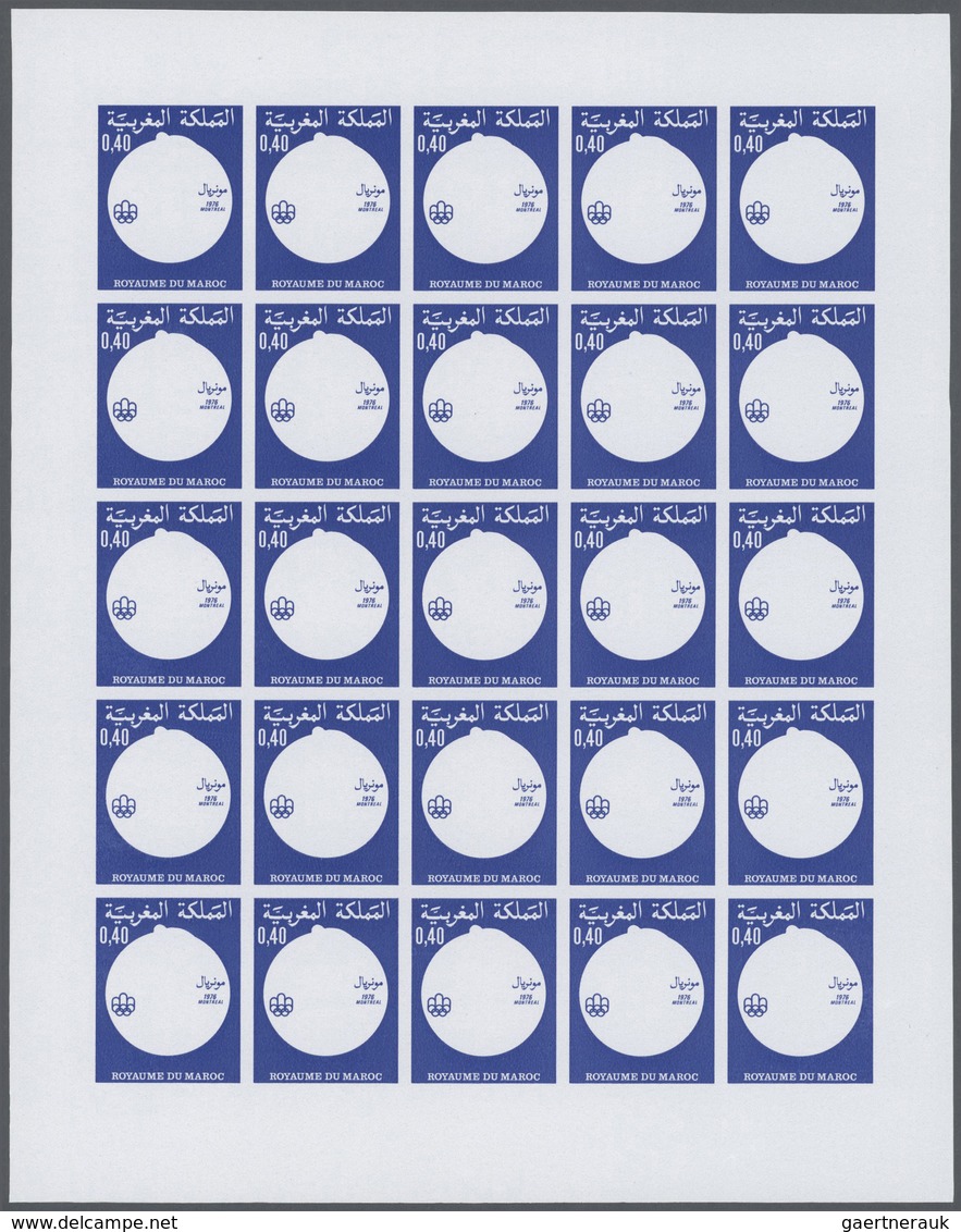 Thematik: Olympische Spiele / Olympic Games: 1976, Morocco. Progressive Proofs Set Of Sheets For The - Sonstige & Ohne Zuordnung