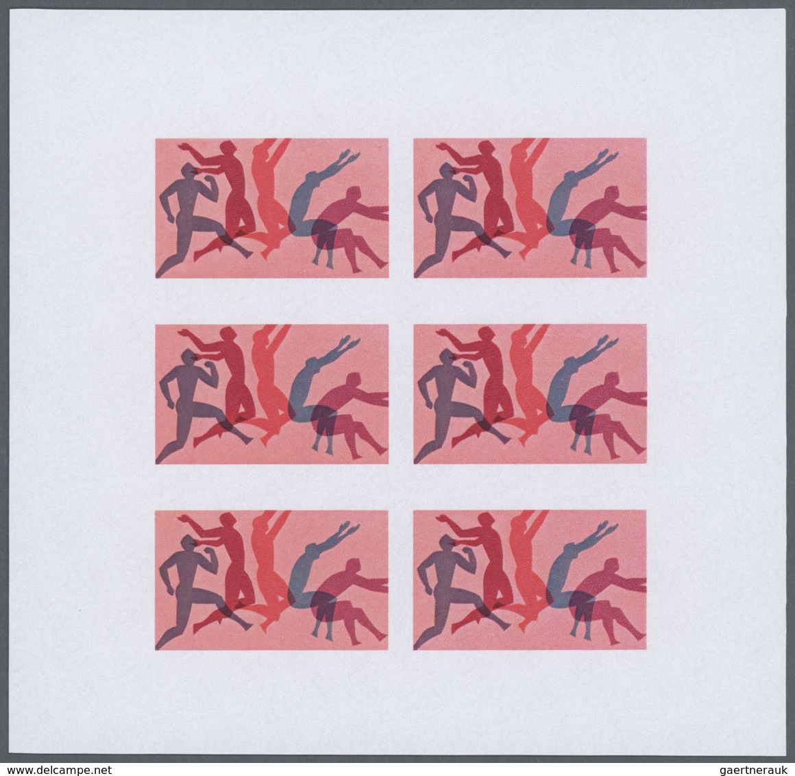 Thematik: Olympische Spiele / olympic games: 1976, Penrhyn. Progressive proofs set of sheets for the