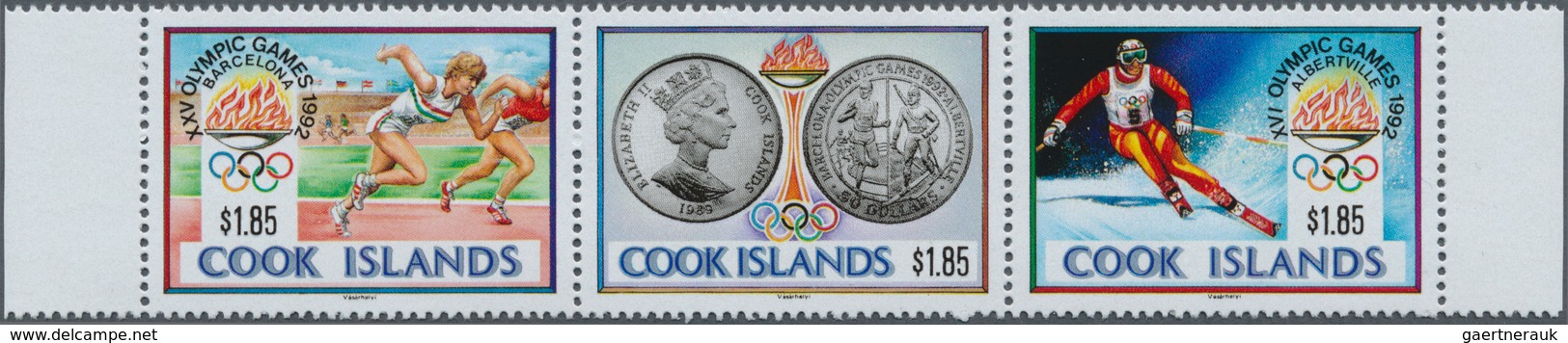 Thematik: Olympische Spiele / Olympic Games: 1990, COOK ISLANDS: Olympic Games 1992 In Albertville A - Sonstige & Ohne Zuordnung