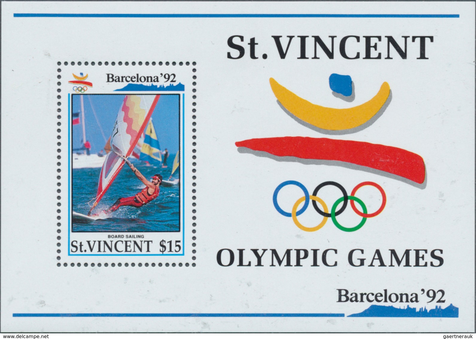 Thematik: Olympische Spiele / Olympic Games: 1992, ST. VINCENT: Summer Olympics Barcelona Miniature - Sonstige & Ohne Zuordnung