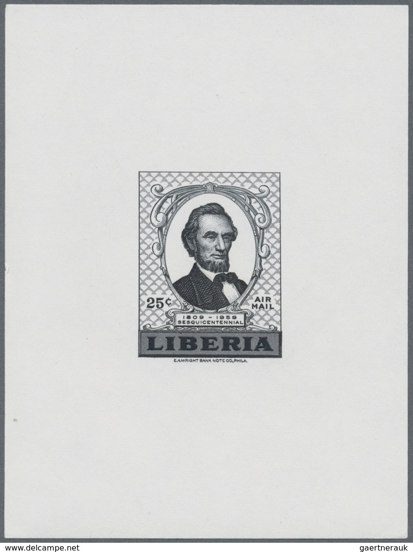 Thematik: Persönlichkeiten / Personalities: 1959, LIBERIA: 150th Birthday Of ABRAHAM LINCOLN Set Of - Sonstige & Ohne Zuordnung