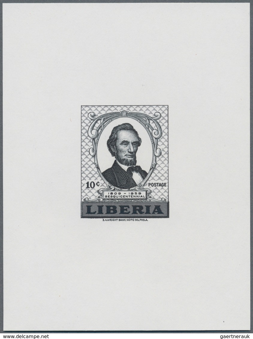 Thematik: Persönlichkeiten / Personalities: 1959, LIBERIA: 150th Birthday Of ABRAHAM LINCOLN Set Of - Sonstige & Ohne Zuordnung