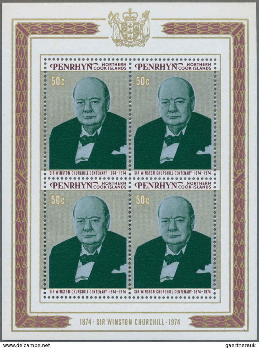 Thematik: Persönlichkeiten - Churchill / Personalities - Churchill: 1974, PENRHYN: 100th Birthday Of - Sir Winston Churchill