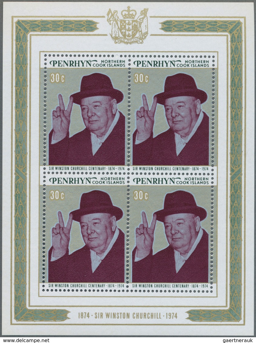 Thematik: Persönlichkeiten - Churchill / Personalities - Churchill: 1974, PENRHYN: 100th Birthday Of - Sir Winston Churchill
