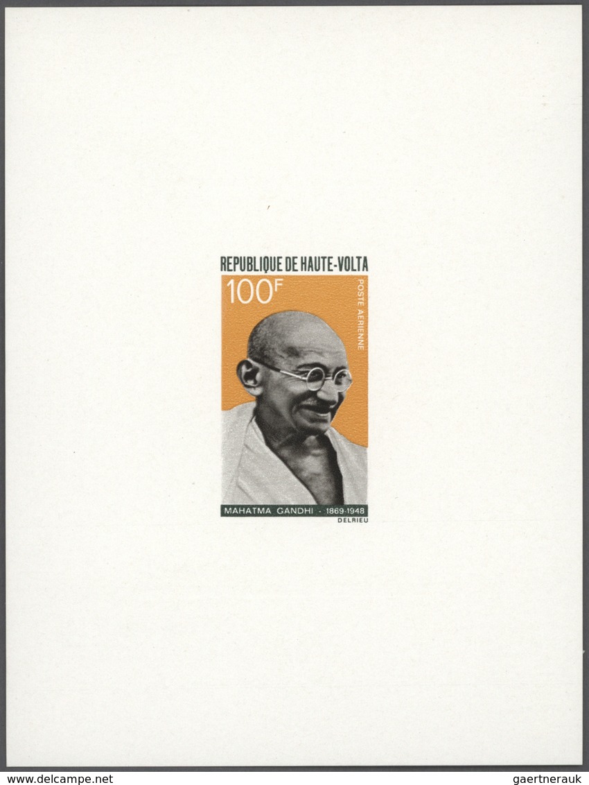 Thematik: Persönlichkeiten - Gandhi / Personalities - Gandhi: 1968/1969, French Africa (Cameroun, Ga - Mahatma Gandhi