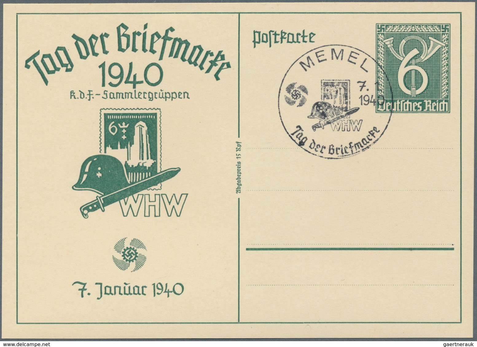 Thematik: Philatelie - Tag Der Briefmarke / Stamp Days: 1936/1943, III.Reich, Partie Von Ca. 86 Brie - Stamp's Day