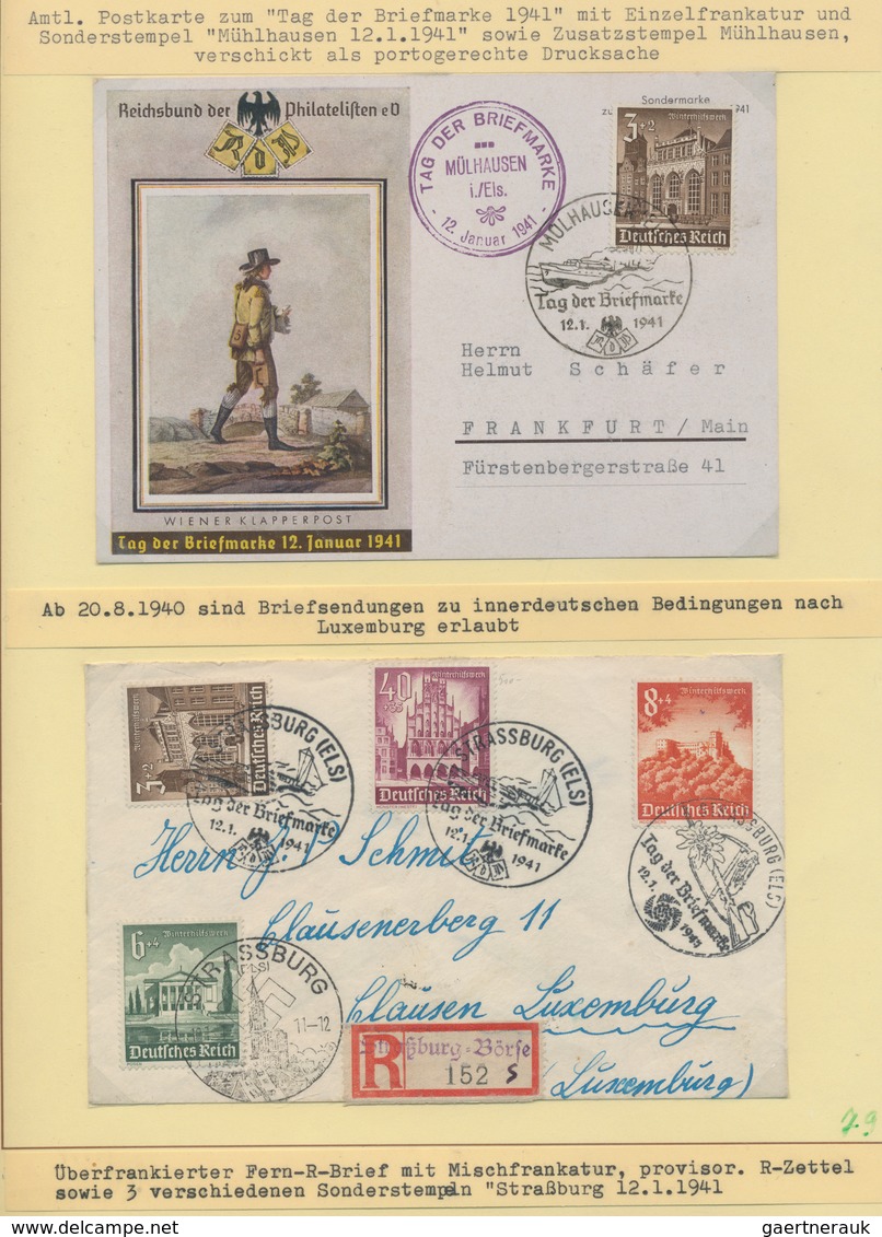 Thematik: Philatelie - Tag Der Briefmarke / Stamp Days: 1936/1945, Tag Der Briefmarke Im III.Reich ( - Tag Der Briefmarke