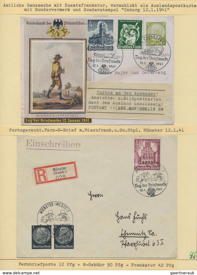 Thematik: Philatelie - Tag der Briefmarke / stamp days: 1936/1945, Tag der Briefmarke im III.Reich (