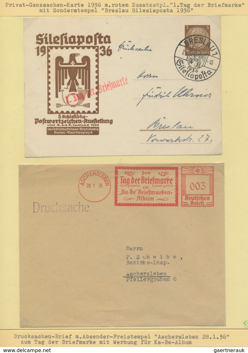 Thematik: Philatelie - Tag der Briefmarke / stamp days: 1936/1945, Tag der Briefmarke im III.Reich (