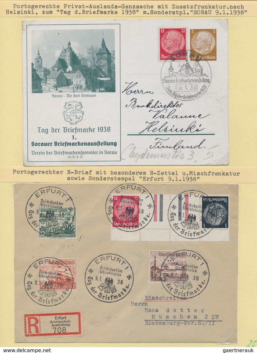 Thematik: Philatelie - Tag der Briefmarke / stamp days: 1936/1945, Tag der Briefmarke im III.Reich (