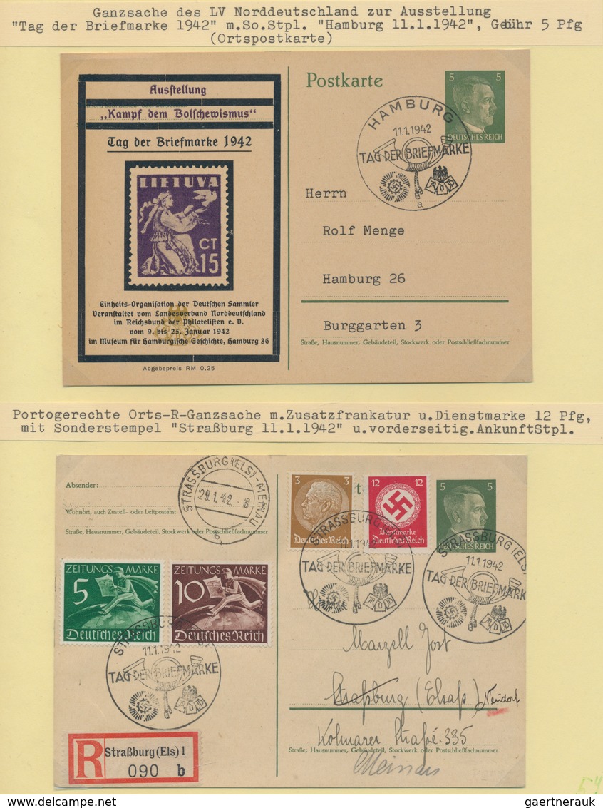 Thematik: Philatelie - Tag der Briefmarke / stamp days: 1936/1945, Tag der Briefmarke im III.Reich (