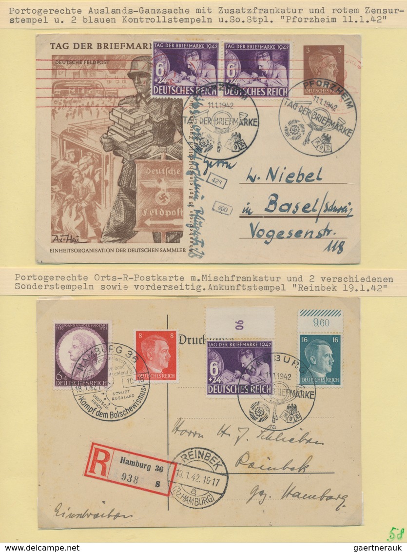 Thematik: Philatelie - Tag der Briefmarke / stamp days: 1936/1945, Tag der Briefmarke im III.Reich (