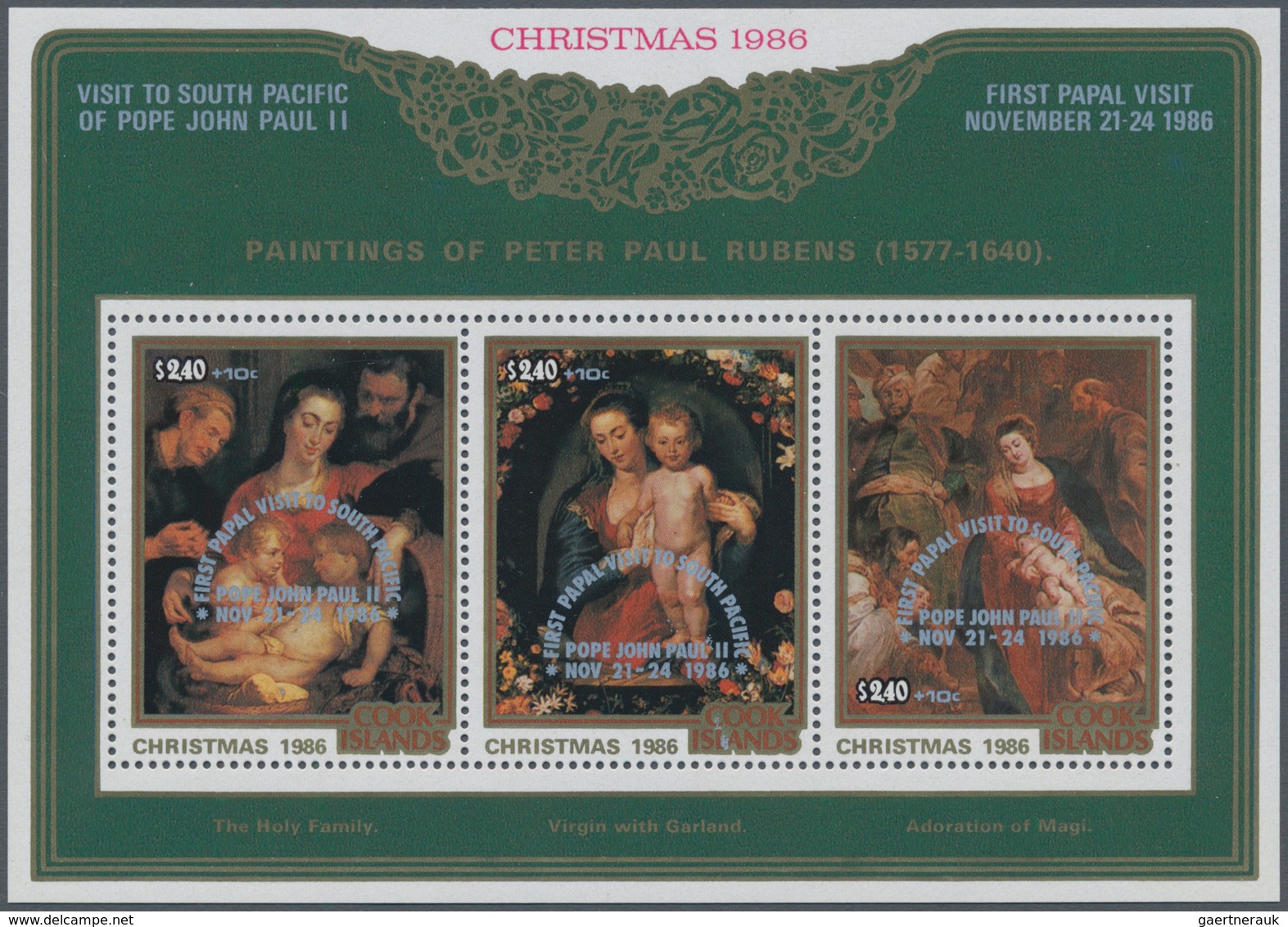 Thematik: Religion / Religion: 1986, COOK ISLANDS: Christmas Miniature Sheet With Three Different Ru - Sonstige & Ohne Zuordnung