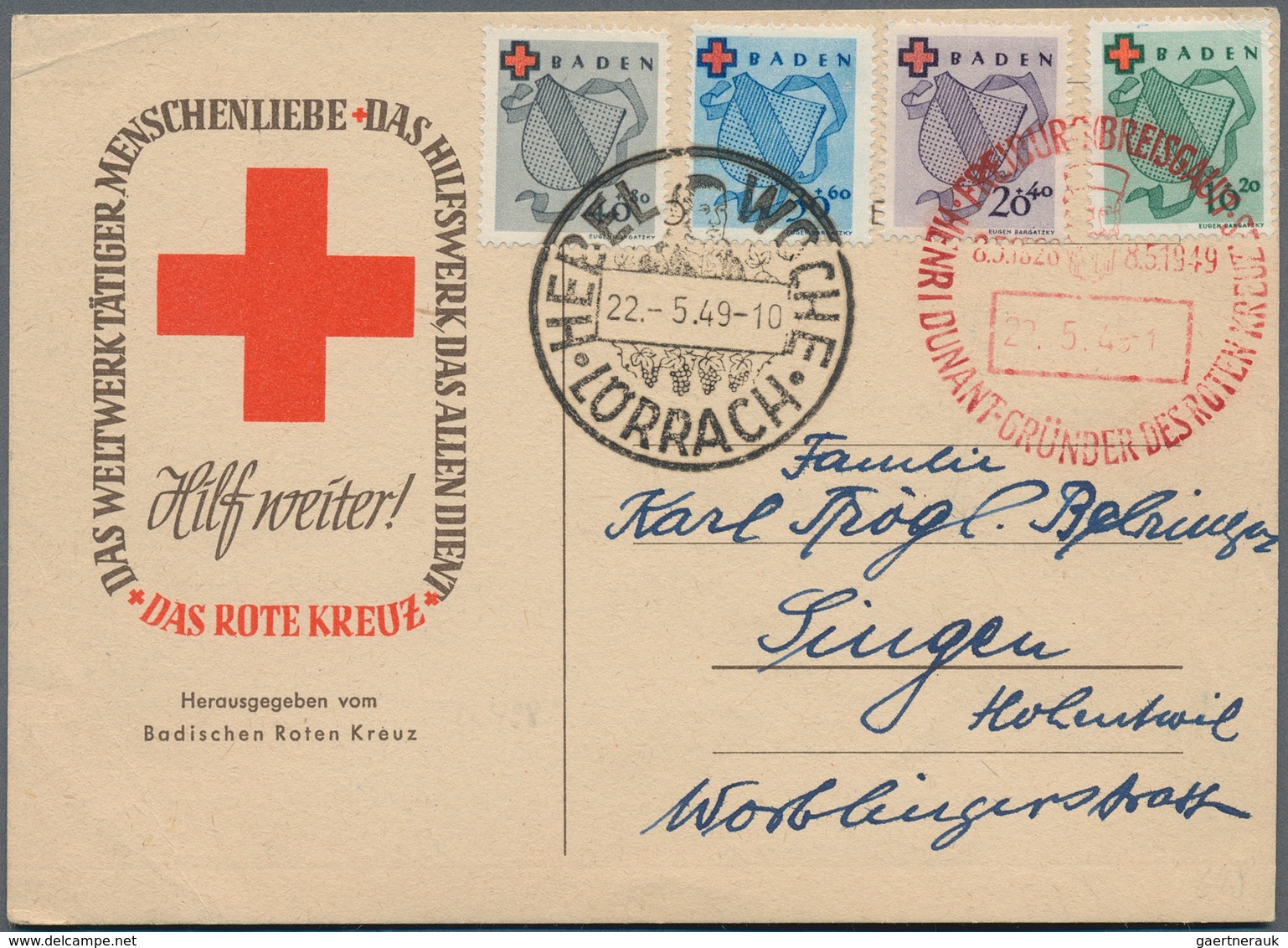 Thematik: Rotes Kreuz / red cross: 1910/1990 (ca.), comprehensive collection/accumulation in more th