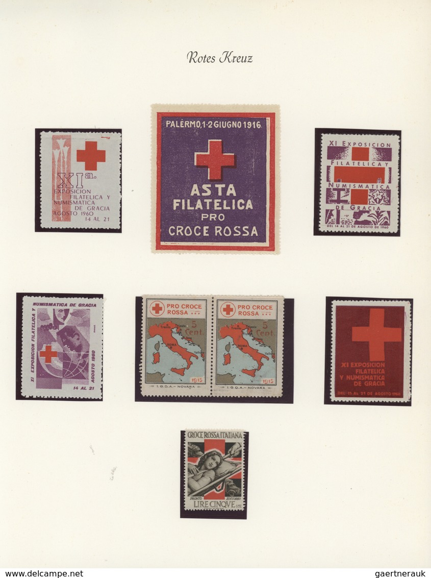 Thematik: Rotes Kreuz / Red Cross: 1910-70, Booklets, Vignettes, Blocks : Europe And Overseas, Colle - Rotes Kreuz