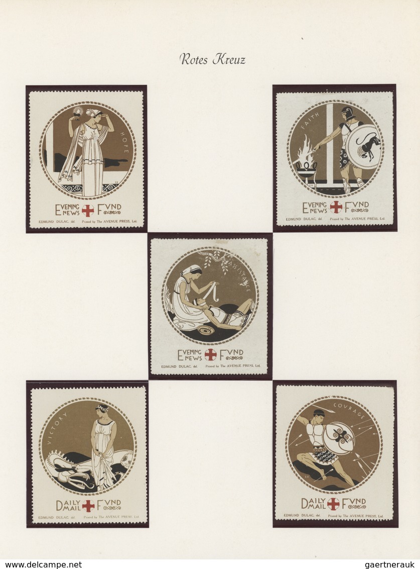 Thematik: Rotes Kreuz / Red Cross: 1910-70, Booklets, Vignettes, Blocks : Europe And Overseas, Colle - Red Cross