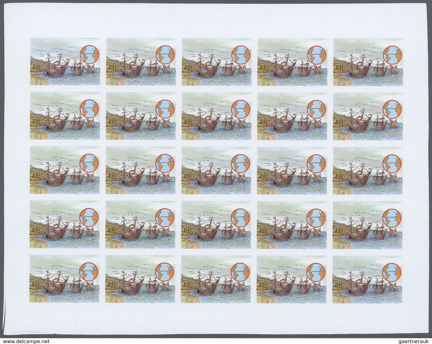 Thematik: Schiffe-Segelschiffe / Ships-sailing Ships: 1992, Morocco. Progressive Proofs Set Of Sheet - Schiffe