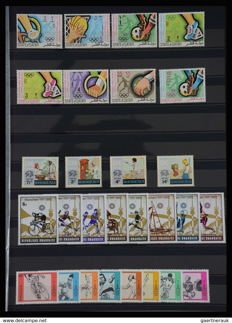 Thematik: Sport / sport: Mainly mint never hinged collection of mainly sets and sheetlets, (also som