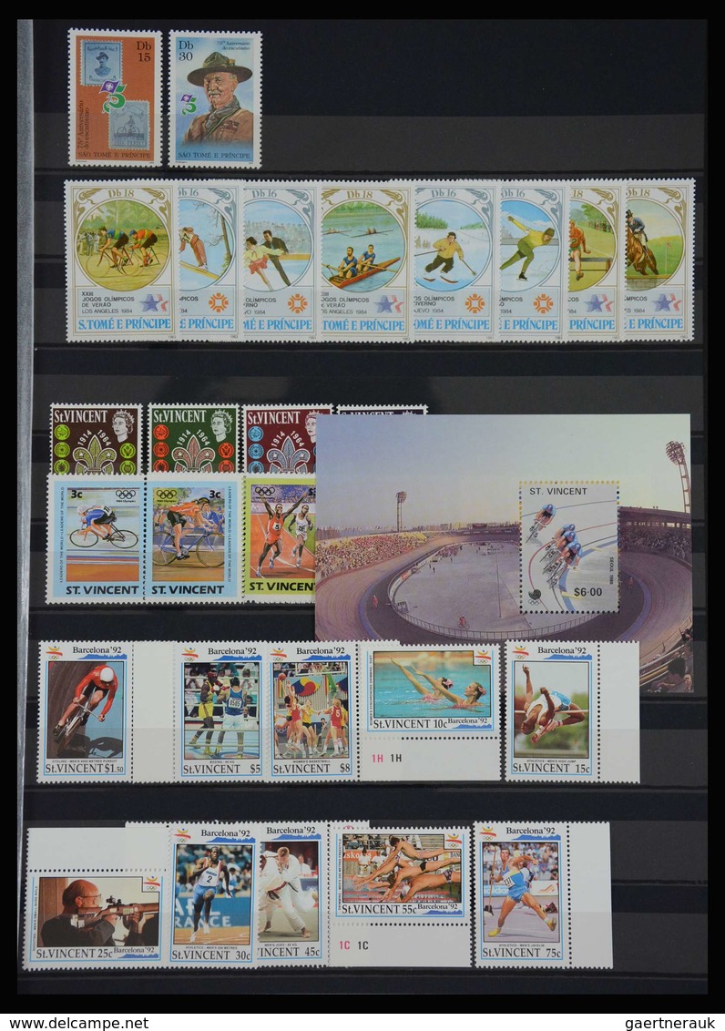 Thematik: Sport / sport: Mainly mint never hinged collection of mainly sets and sheetlets, (also som