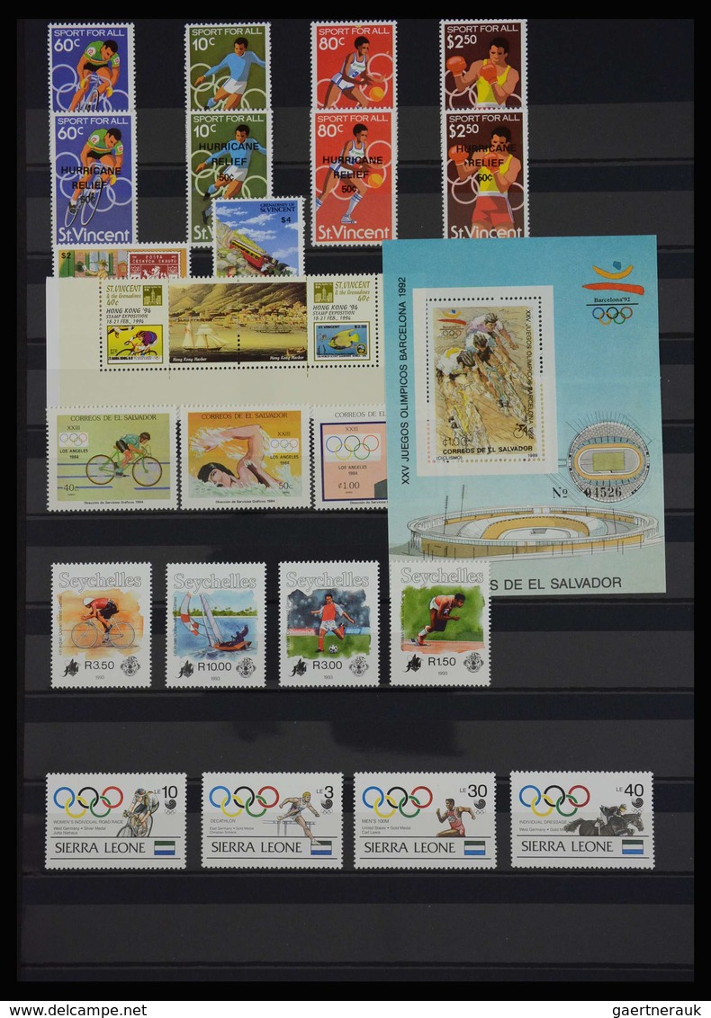 Thematik: Sport / sport: Mainly mint never hinged collection of mainly sets and sheetlets, (also som