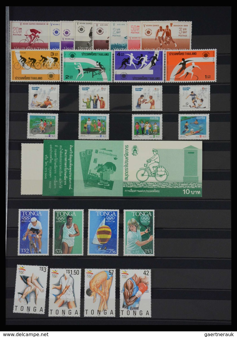 Thematik: Sport / sport: Mainly mint never hinged collection of mainly sets and sheetlets, (also som