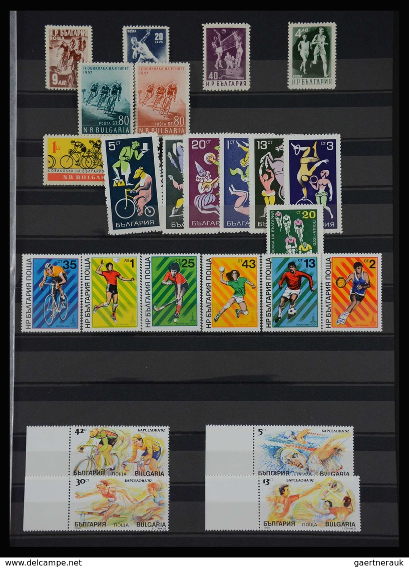 Thematik: Sport / sport: Mainly mint never hinged collection of mainly sets and sheetlets, (also som