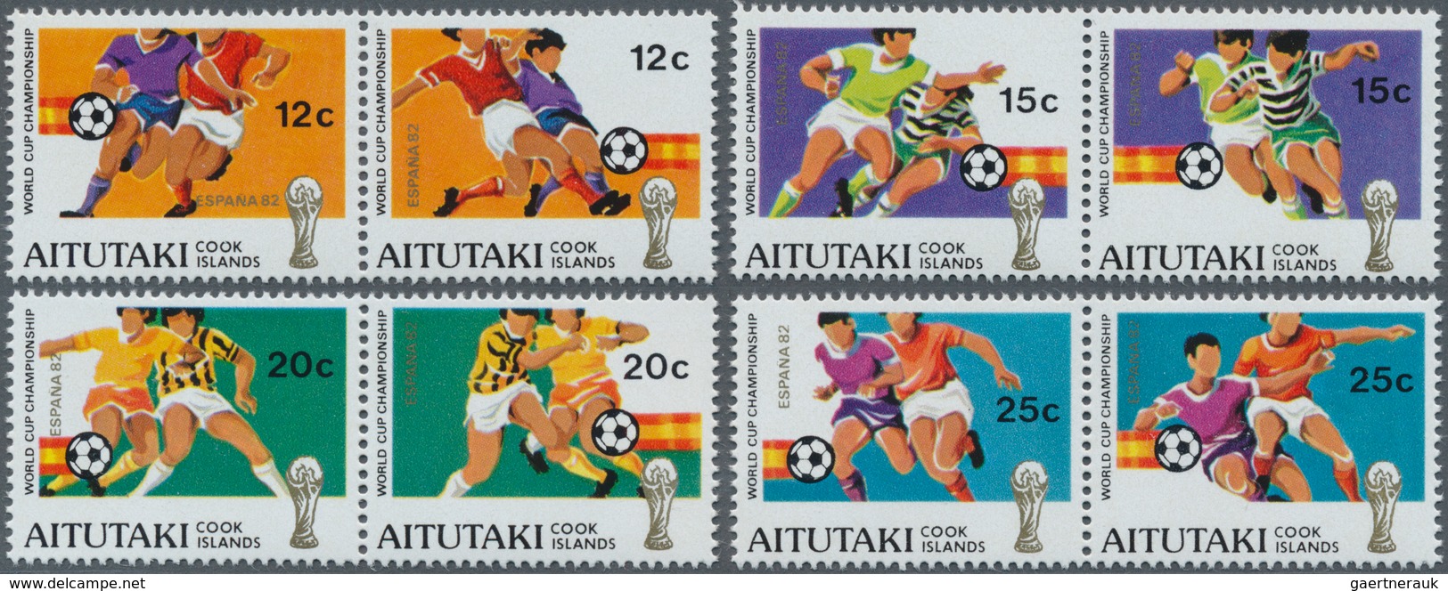 Thematik: Sport-Fußball / Sport-soccer, Football: 1990, AITUTAKI: Football World Championship In Spa - Sonstige & Ohne Zuordnung