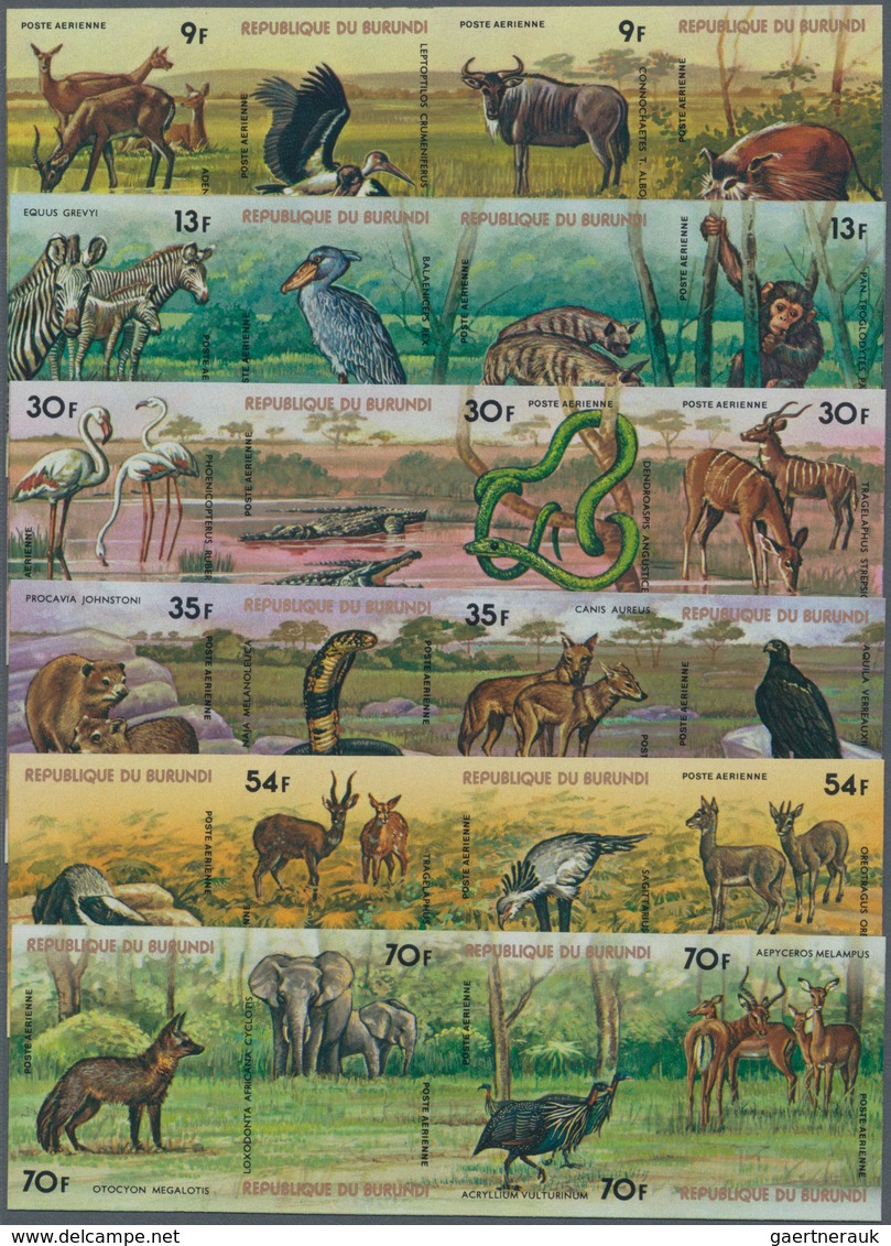 Thematik: Tiere, Fauna / Animals, Fauna: 1977, BURUNDI: African Animals (antelope, Elephant, Zebra, - Sonstige & Ohne Zuordnung