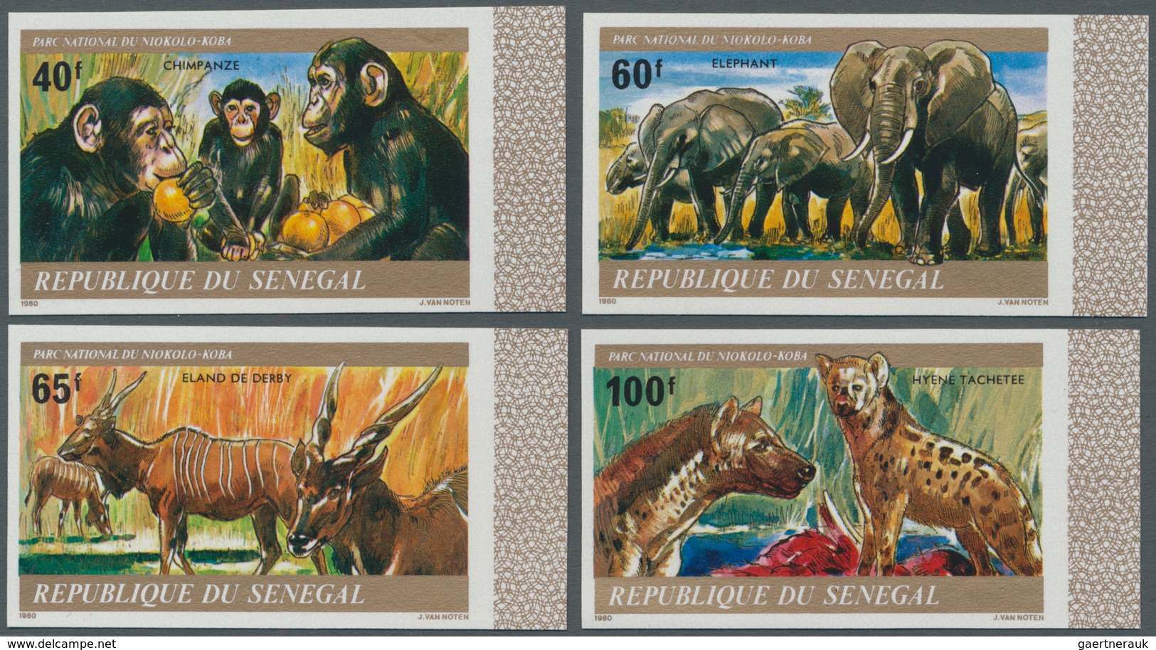 Thematik: Tiere, Fauna / Animals, Fauna: 1980, SENEGAL: Animals In The Niokolo-Koba National Park Co - Sonstige & Ohne Zuordnung