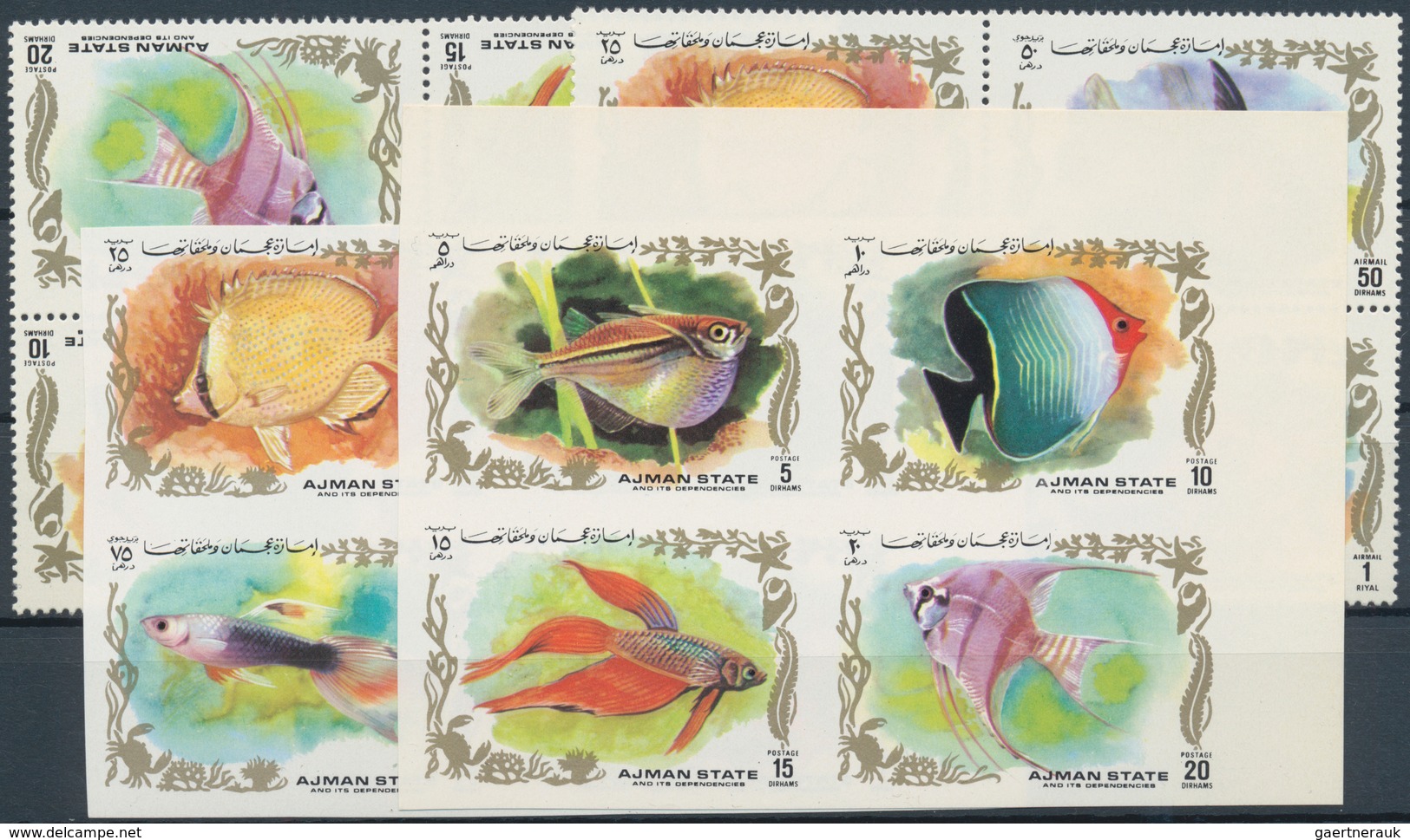 Thematik: Tiere-Fische / Animals-fishes: 1955/2000 (ca.), Holding Of Covers/cards And U/m Material I - Fische