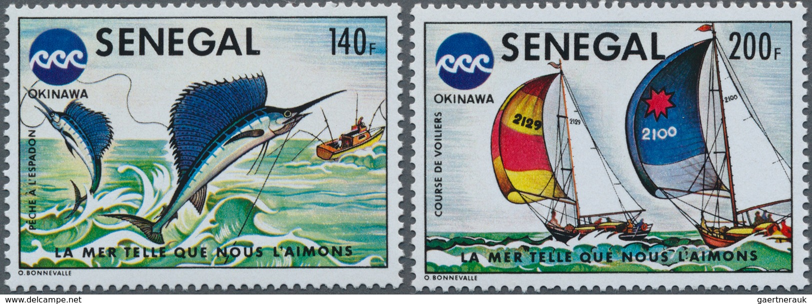 Thematik: Tiere-Fische / Animals-fishes: 1976, SENEGAL: EXPO ‚75 In Okinawa Complete Set Of Two With - Fische