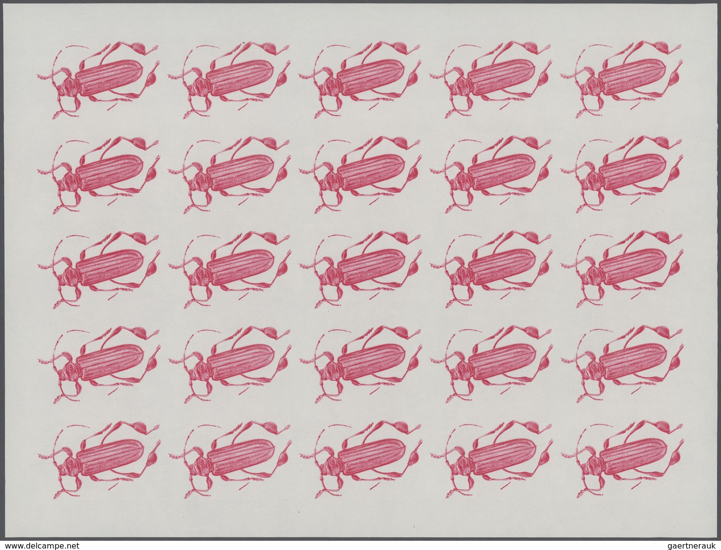 Thematik: Tiere-Insekten / animals-insects: 1970, Burundi. Progressive proofs set of sheets for the