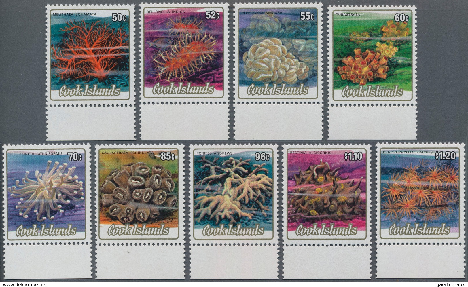 Thematik: Tiere-Meerestiere / Animals-sea Animals: 1984, COOK ISLANDS: Definitive Issue ‚Sea Animals - Meereswelt