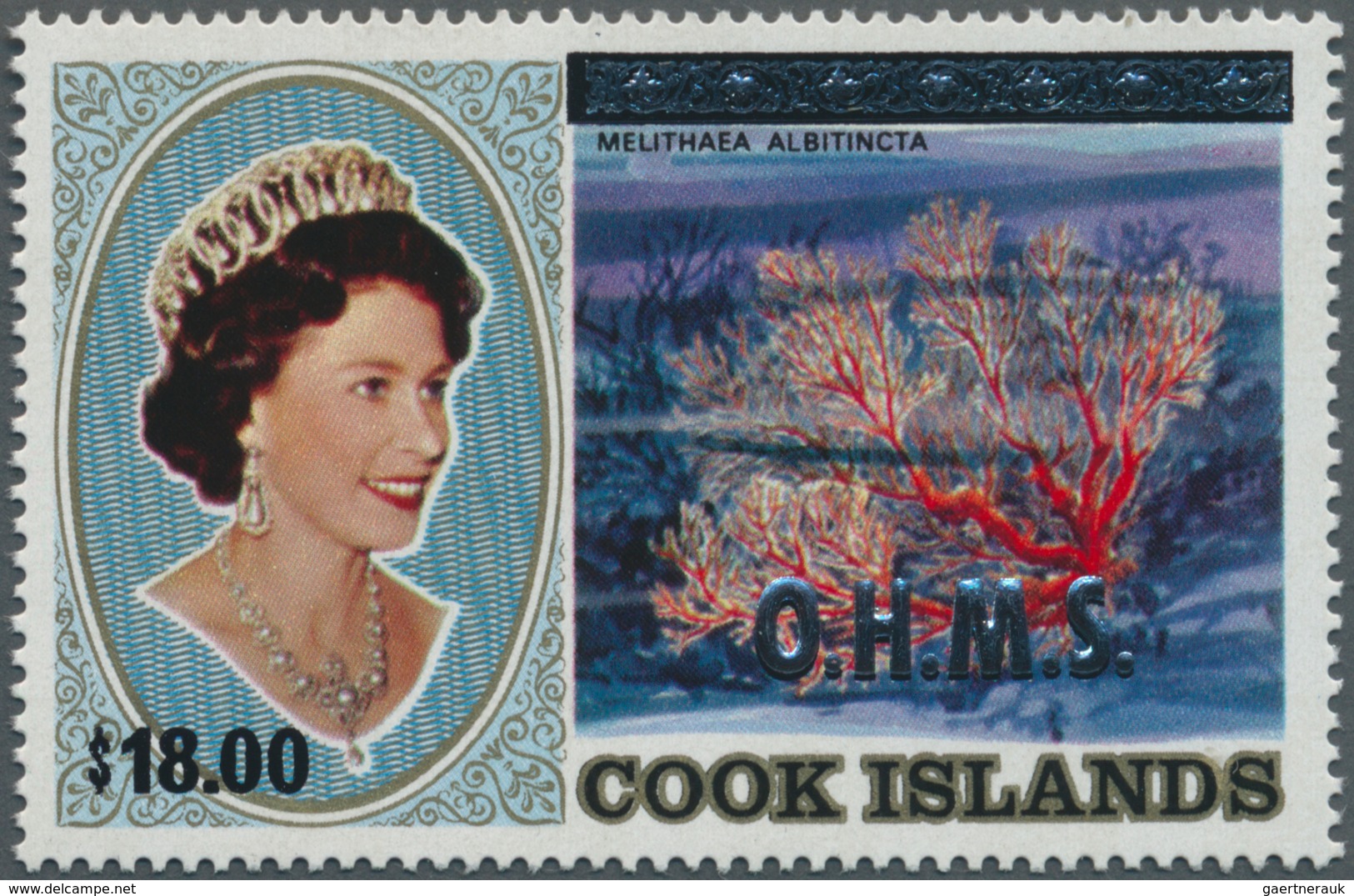 Thematik: Tiere-Meerestiere / Animals-sea Animals: 1990, COOK ISLANDS: Definitive Issue ‚Life In The - Meereswelt