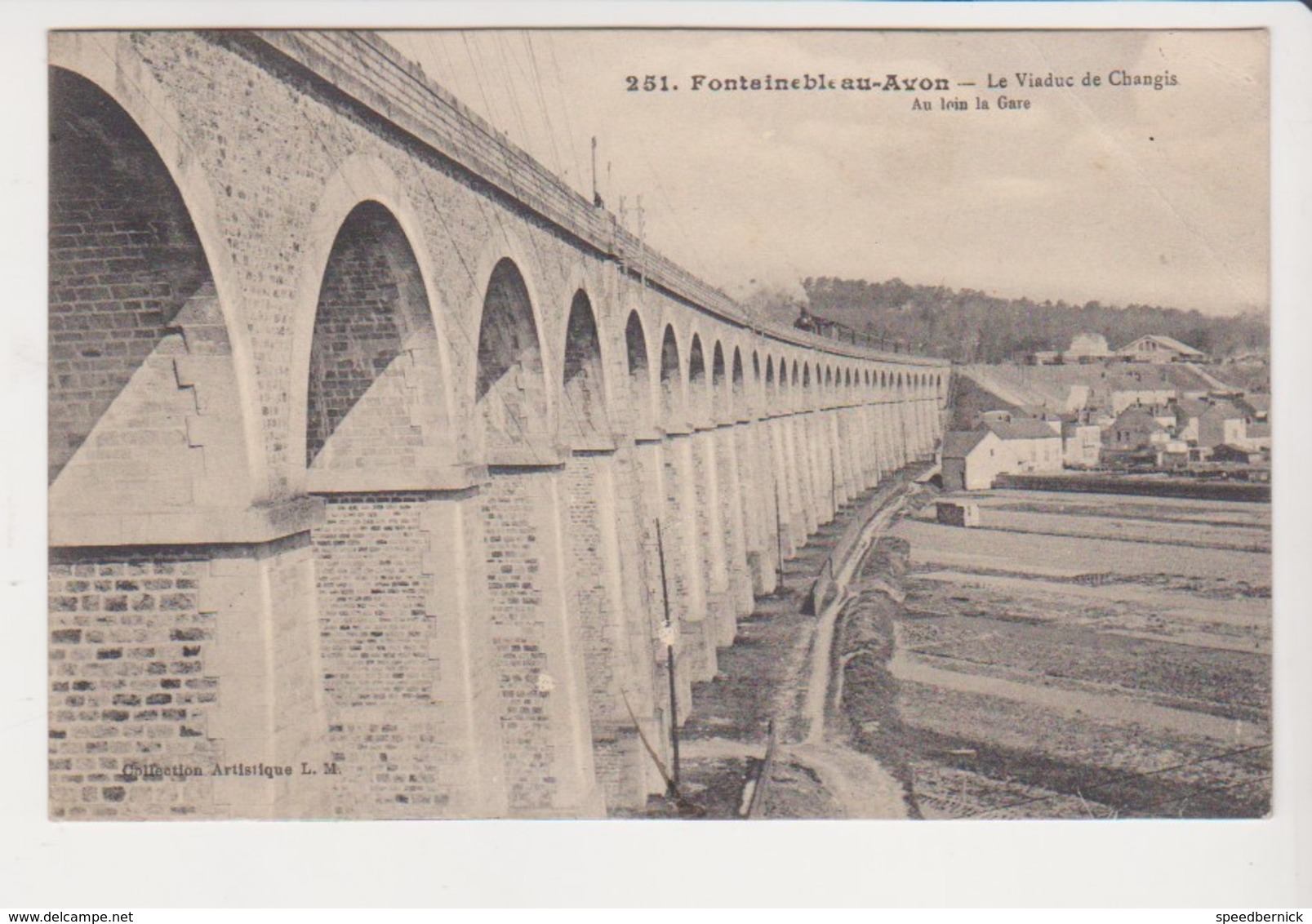 26769 Fontainebleau Sur Avon Viaduc Changis France Pont Chemins Fer -251 L.M.  Au Loin Gare -redon Hubert - Ouvrages D'Art