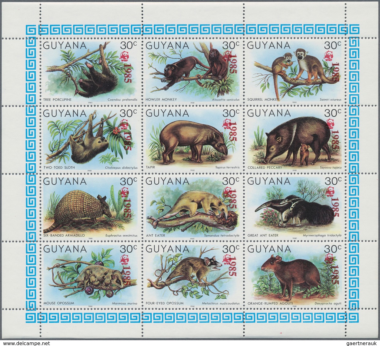 Thematik: Tiere-Säugetiere / Animals-mammals: Ab 1972, More Than 100 Items, Showing Mammals, Mostly - Sonstige & Ohne Zuordnung