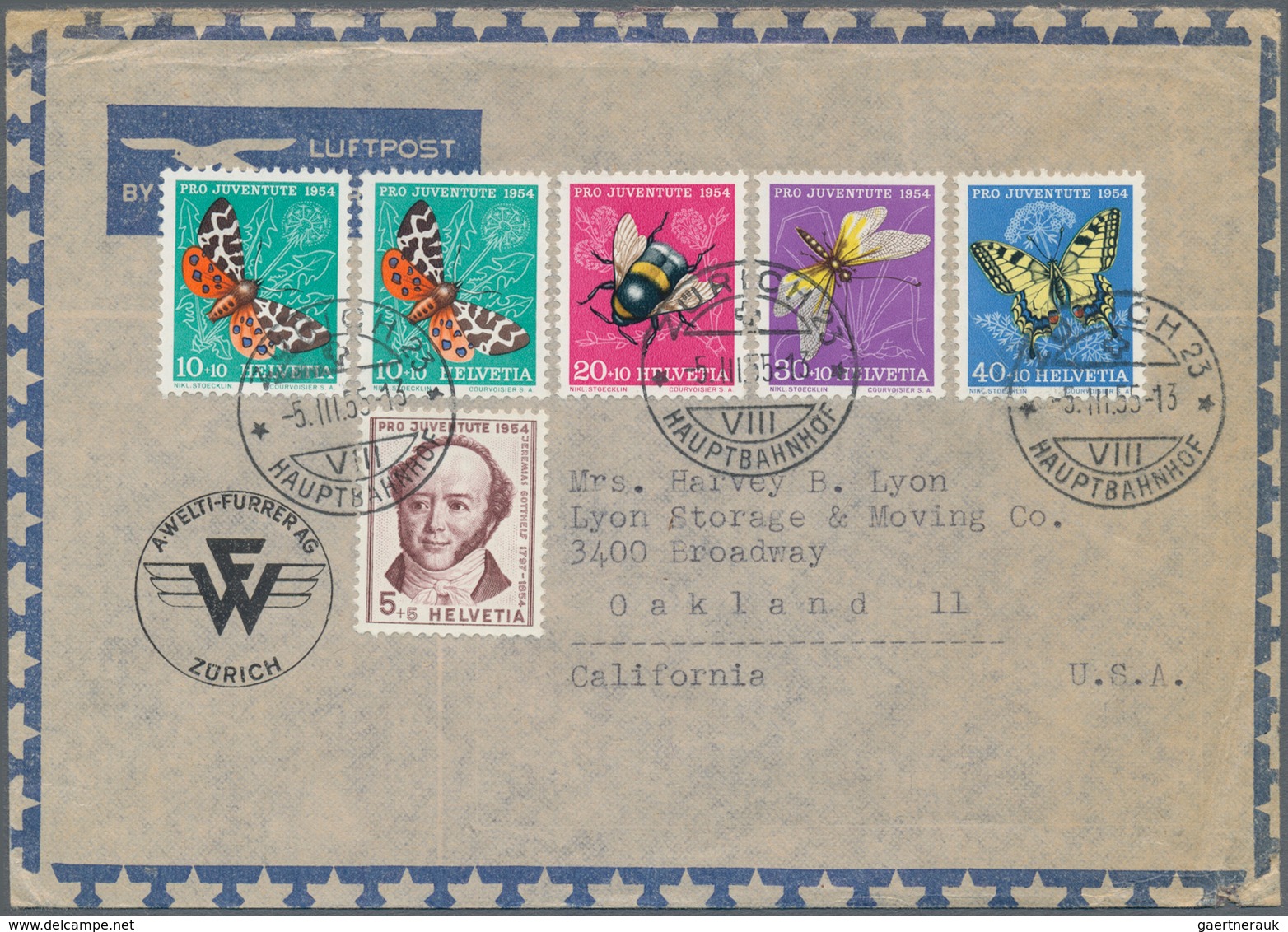Thematik: Tiere-Schmetterlinge / animals-butterflies: 1950/1990 (ca.), comprehensive holding of u/m